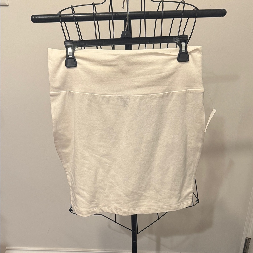 Charlotte Russe Cream Pencil Skirt